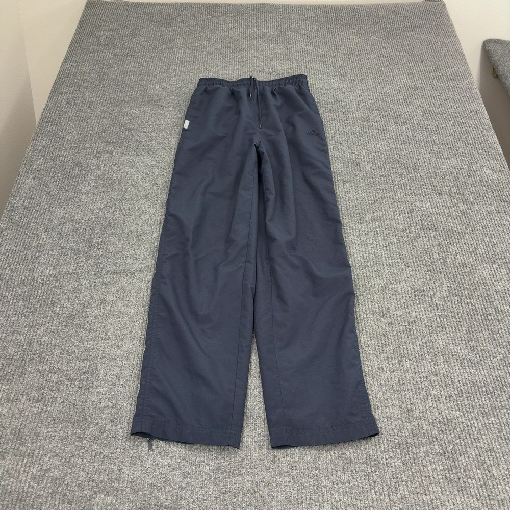 Vintage Adidas Track Pants Mens M Navy Polyester Elastic Waist Athletic‎ Style
